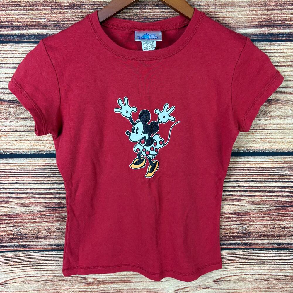 Vintage Y2k Minnie Mouse Disney Cartoon Baby Tee